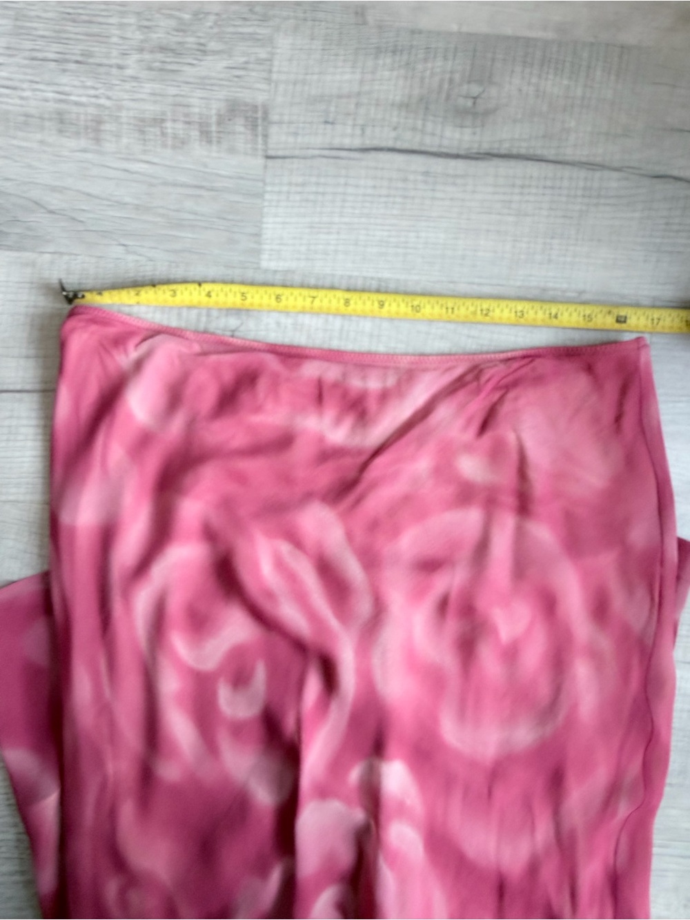 Vintage Y2K Express 100% Silk Pink Rose Halter Top Midi Skirt 2 Piece Set L - Picture 9 of 9